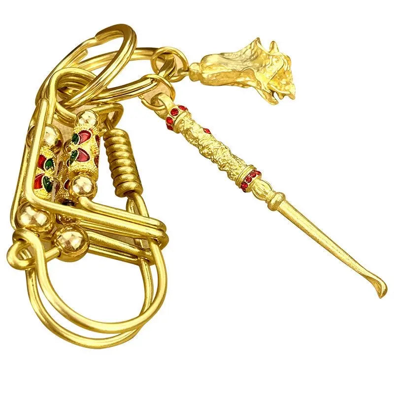 Móc khóa handmade bằng đồng và inox